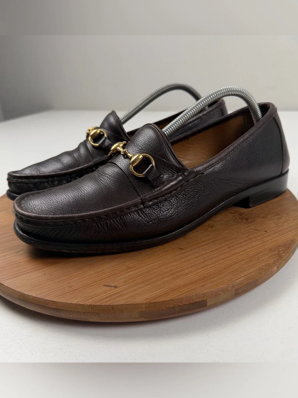 Cole Haan Made in Italy Ascot II Brown Leather Horsebit Loafers